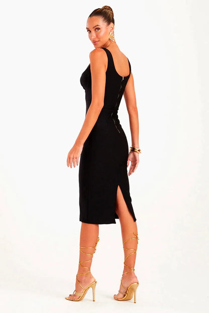 Outstanding Brazilian Evangelie Midi Sculpt Dress by Zen