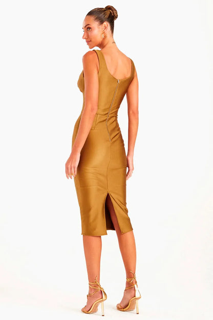 Outstanding Brazilian Evangelie Midi Sculpt Dress by Zen